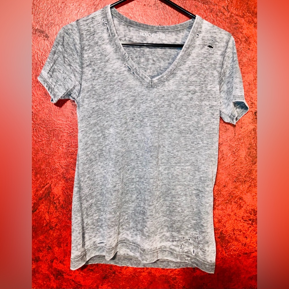 NWT!  Mouchette Distressed Tee